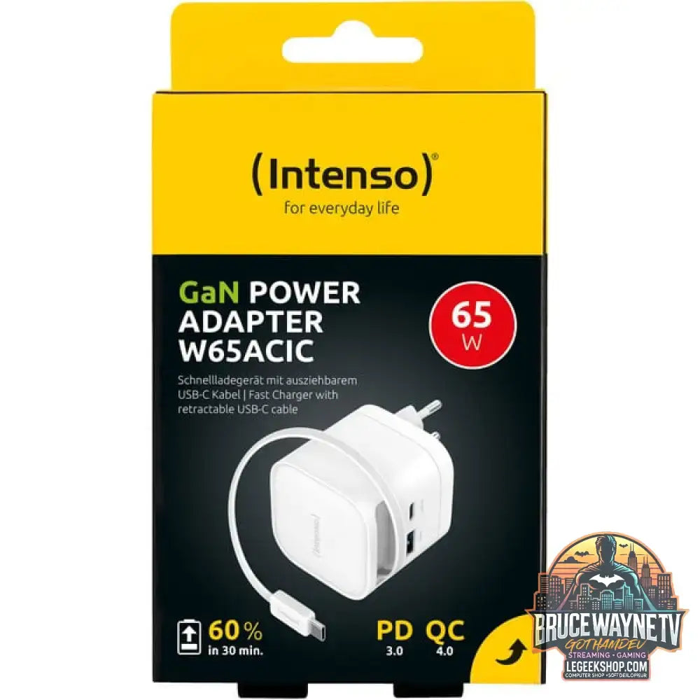 Intenso Power Adapter W65ACIC GaN, Ladegerät weiß, 65W - Intenso - vue 17