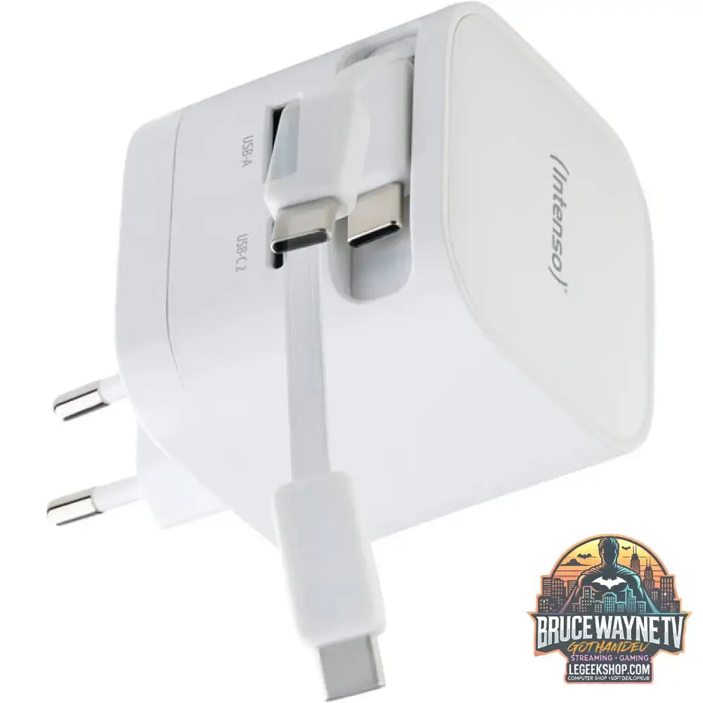 Intenso Power Adapter W65ACIC GaN, Ladegerät weiß, 65W - Intenso - vue 6