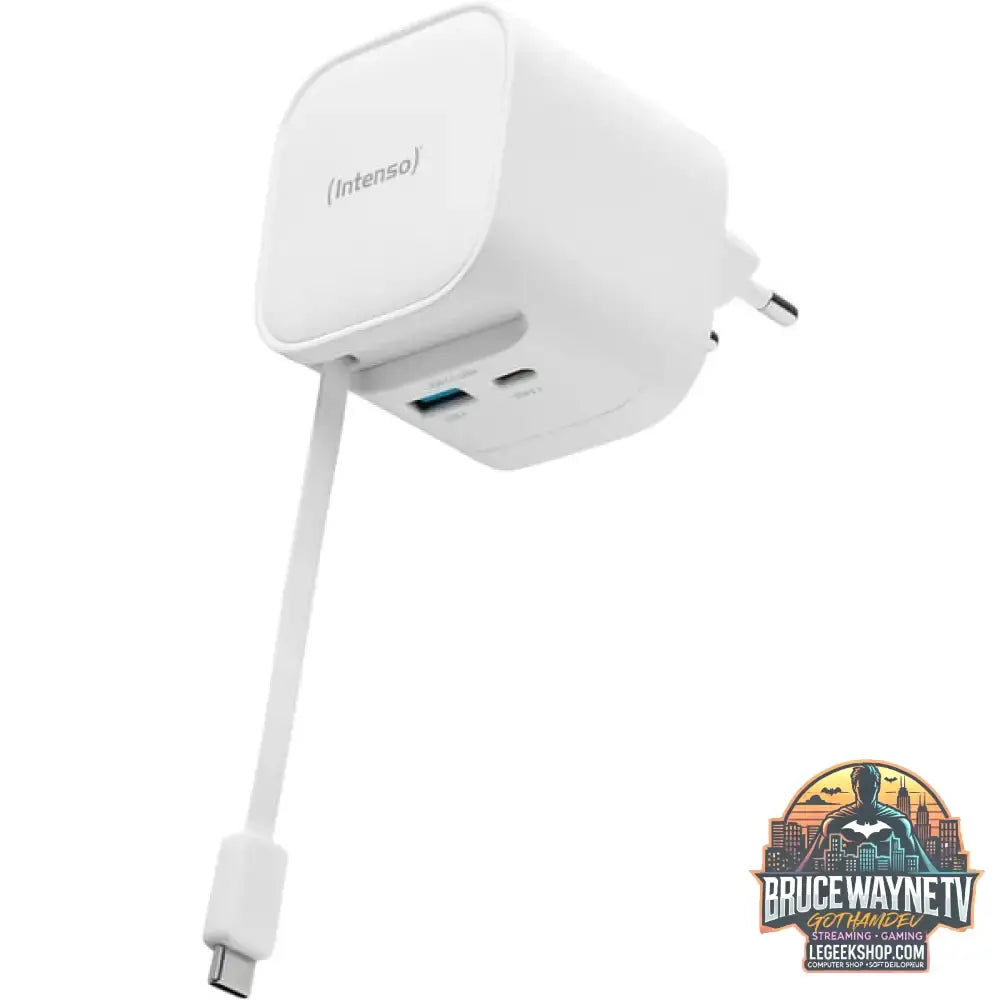 Intenso Power Adapter W65ACIC GaN, Ladegerät weiß, 65W - Intenso - vue 4