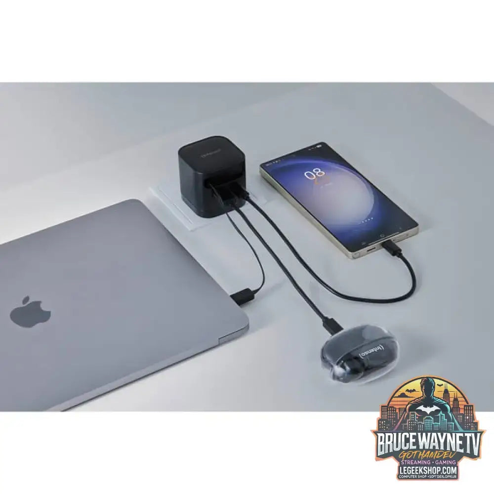 Intenso Power Adapter W65ACIC GaN, Ladegerät schwarz, 65W - Intenso - vue 16