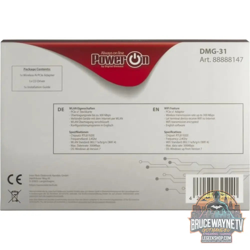 Inter-Tech DMG-31, adaptateur Wi-Fi - Inter-Tech - vue 4
