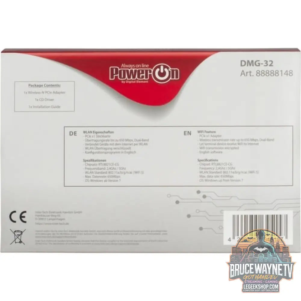 Inter-Tech DMG-32, adaptateur Wi-Fi - Inter-Tech - vue 4
