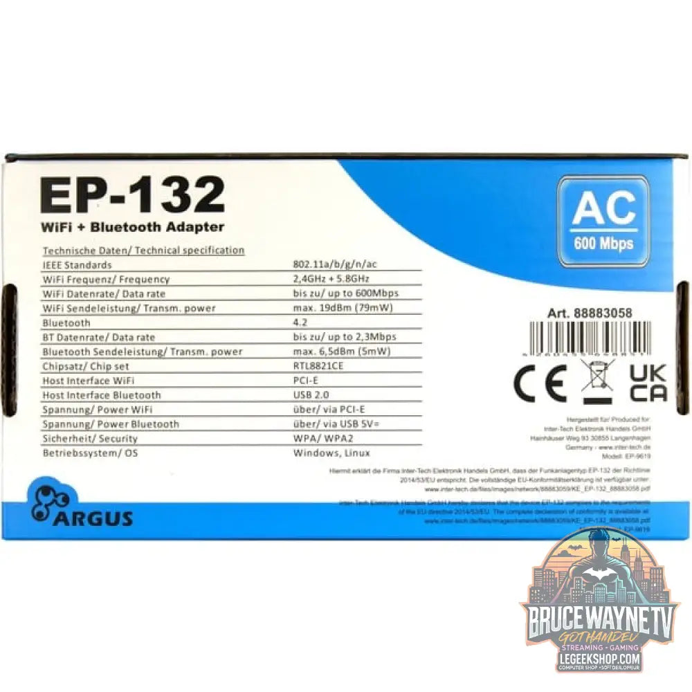 Inter-Tech EP-132, adaptateur Wi-Fi - Inter-Tech - vue 6