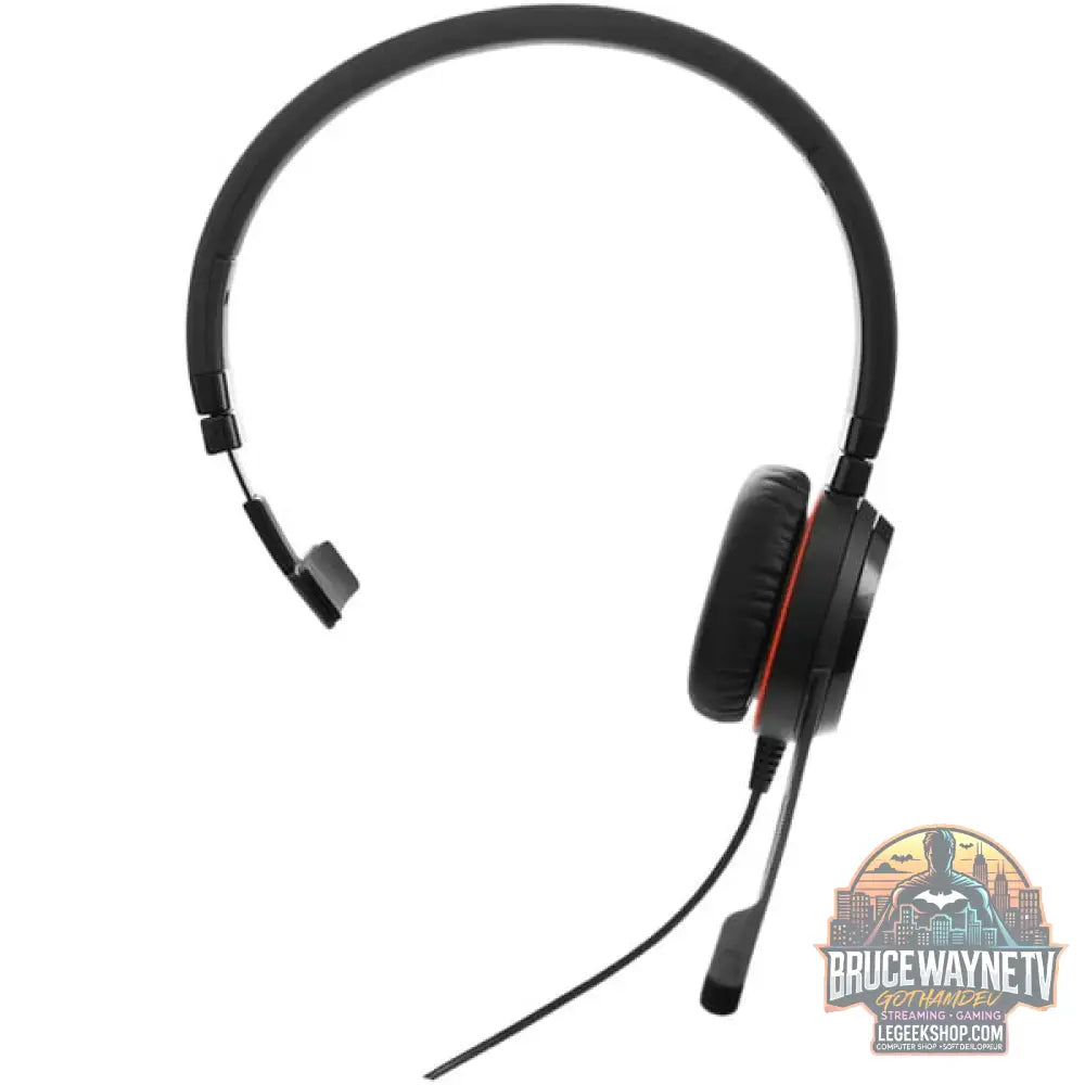 Jabra Evolve 20 SE, Headset noir, UC, USB-C et USB-A, Mono - Jabra - vue 3