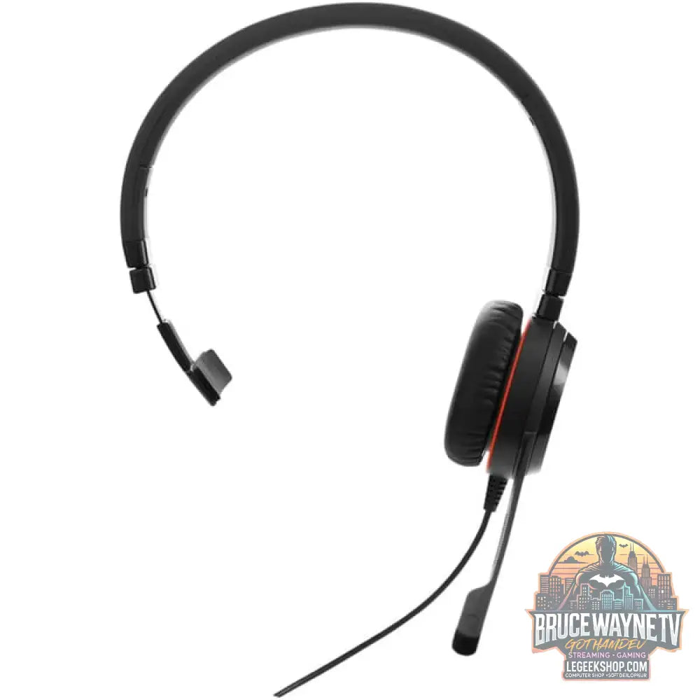 Jabra Evolve 30 II, Headset noir, Microsoft Teams-Version, 3,5 mm Klinkenstecker, USB C et USB A, Mono - Jabra - vue 2