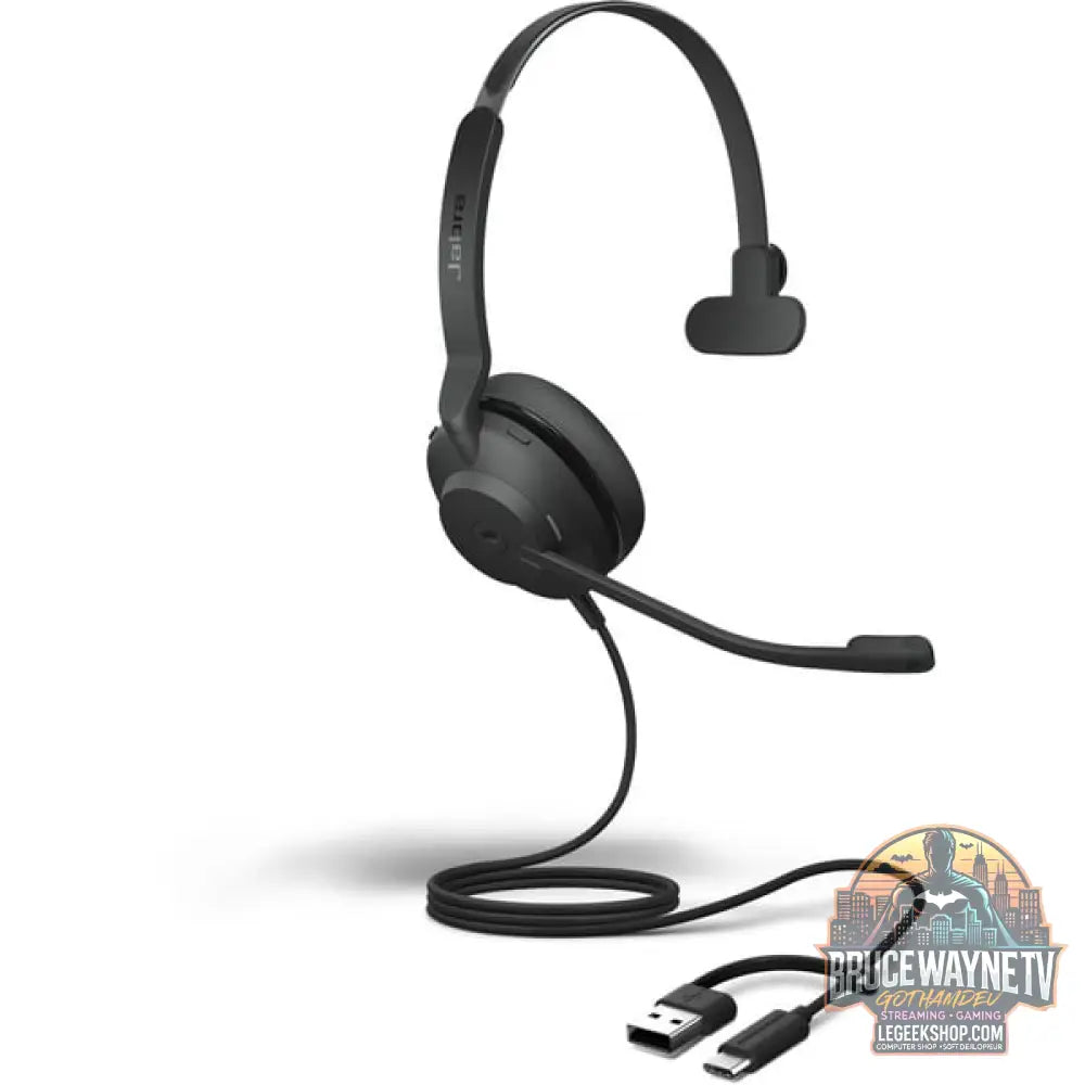 Jabra Evolve2 30 SE, Headset noir, Microsoft Teams-Version, USB-C et USB-A, Stereo - Jabra - vue 2