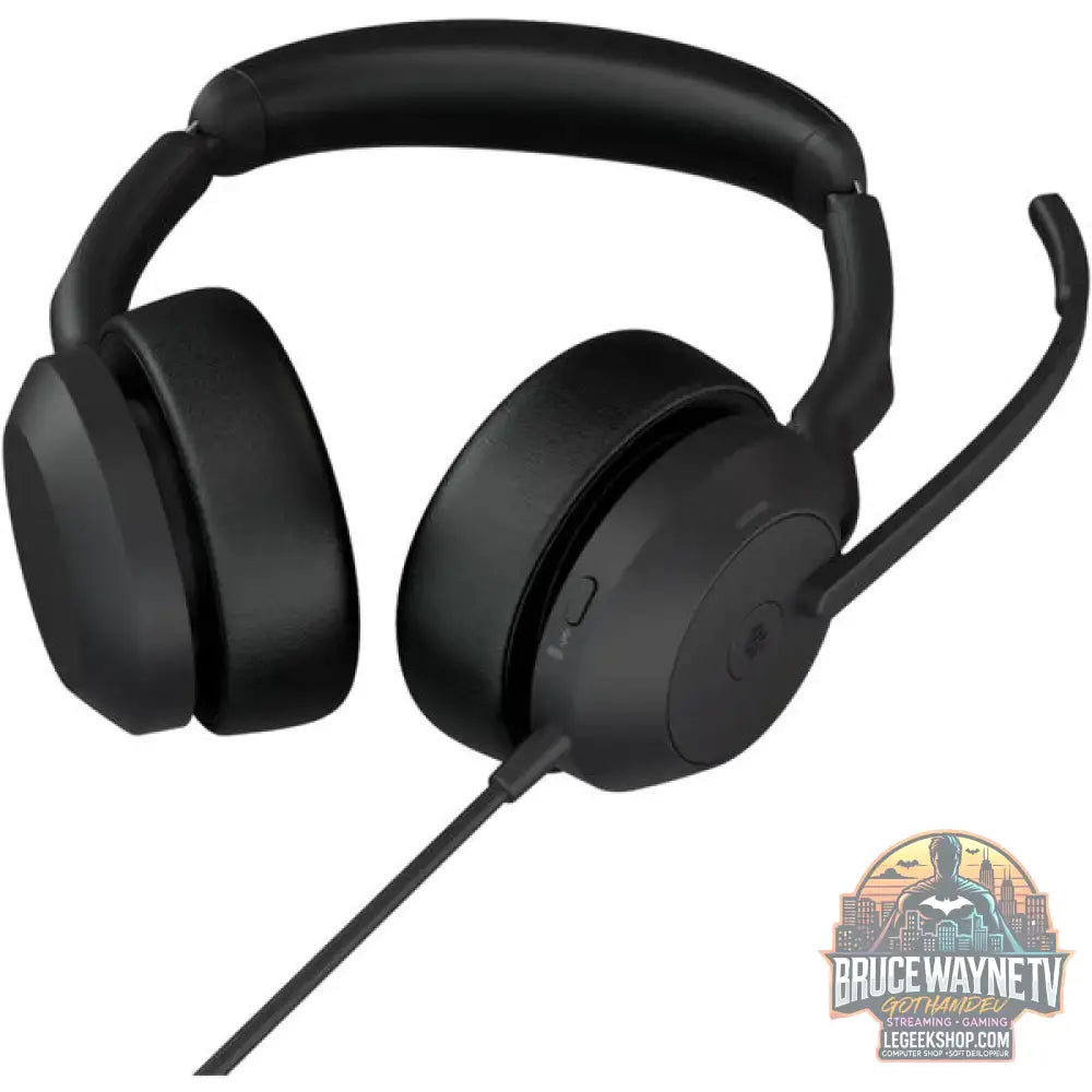 Jabra Evolve2 50, Headset noir, Microsoft Teams Version, Bluetooth 5.2, USB-C et USB-A, Stereo - Jabra - vue 4