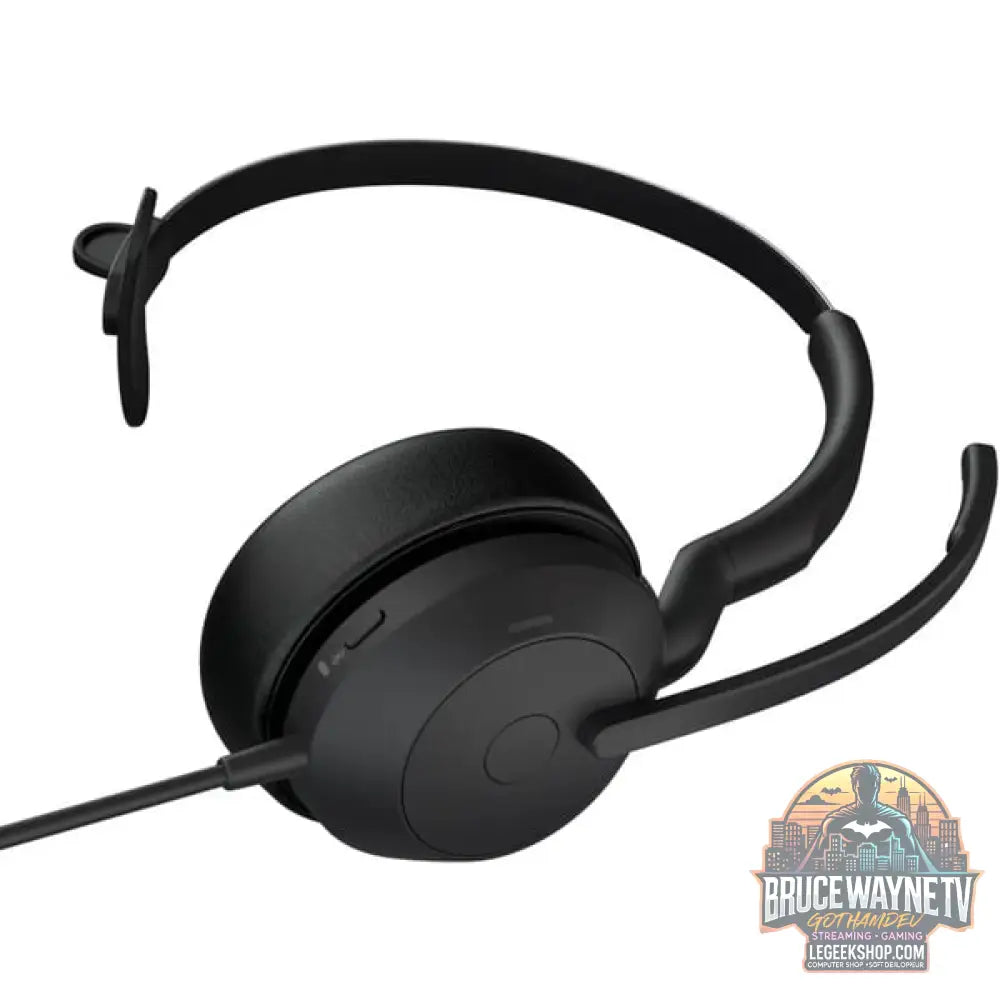 Jabra Evolve2 50, Headset noir, UC, Bluetooth 5.2, USB-C et USB-A, Mono - Jabra - vue 4