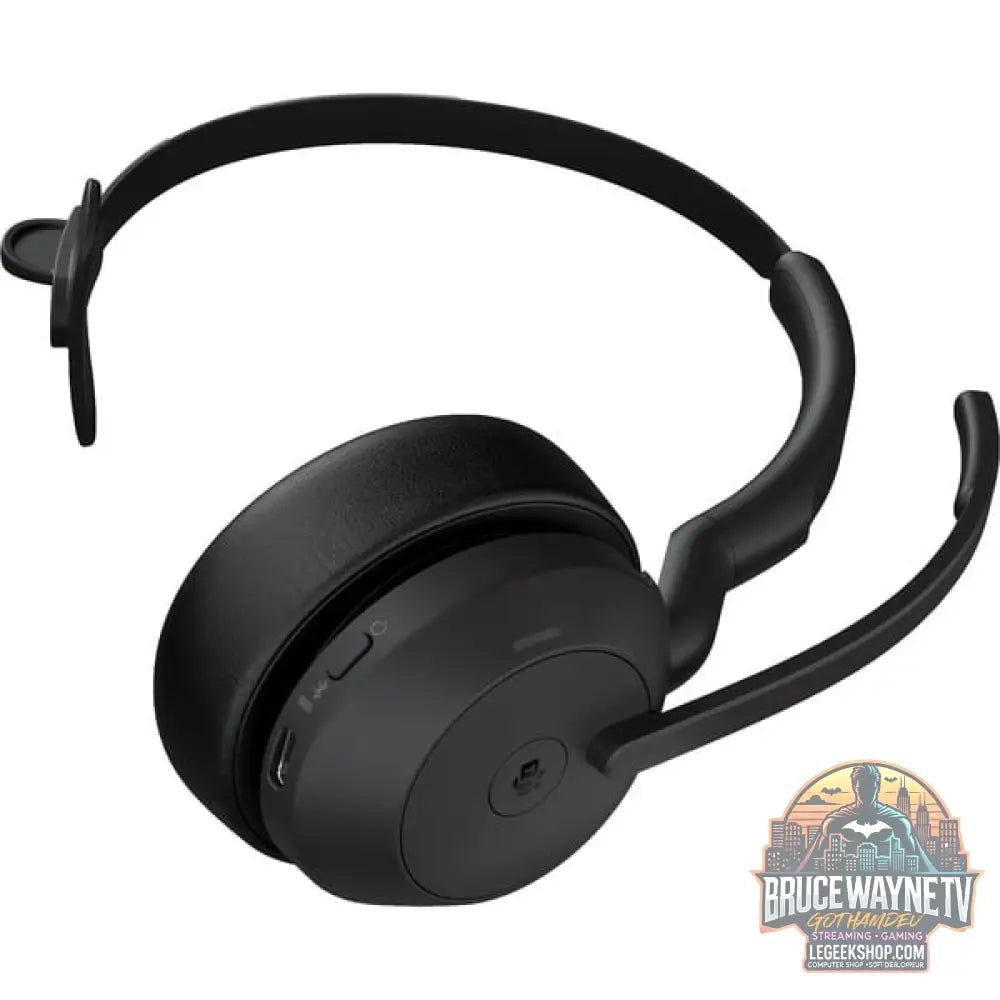 Jabra Evolve2 55, avec station de charge, Headset noir, Mono, Microsoft Teams, USB-A, Link380a - Jabra - vue 6