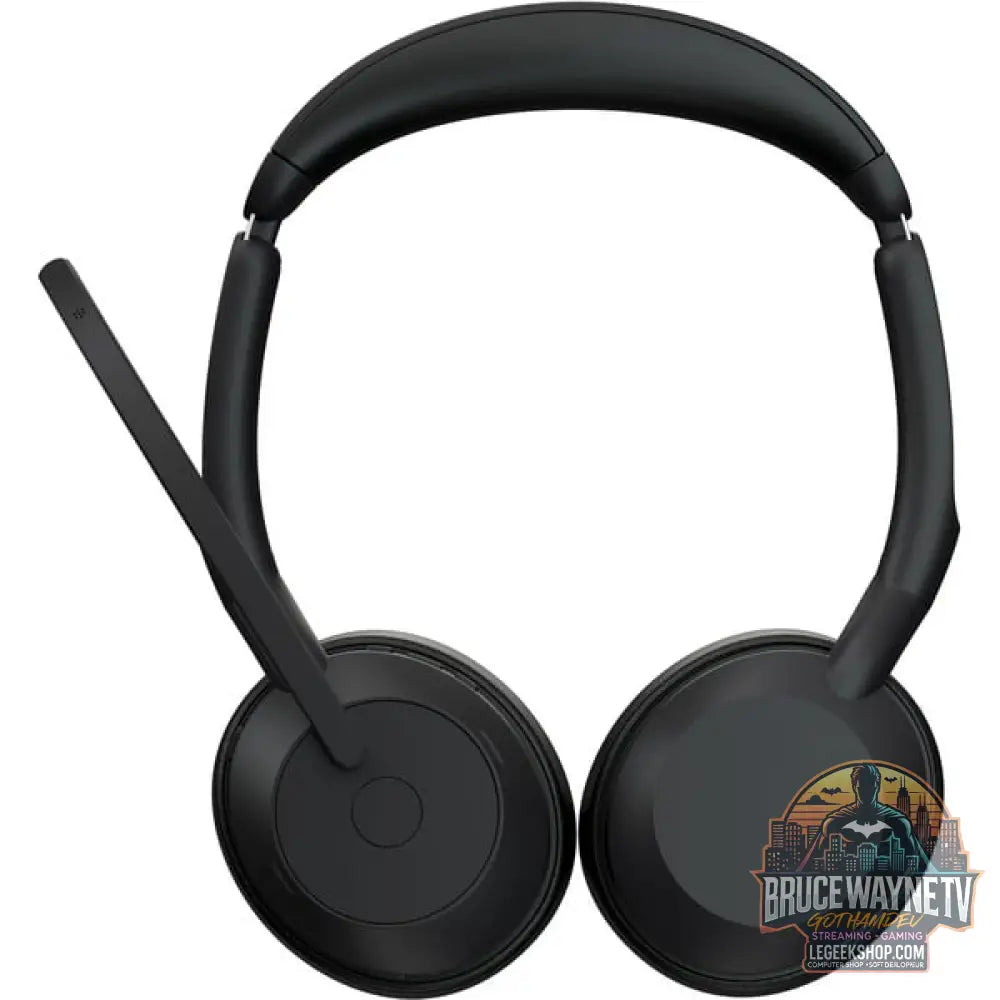 Jabra Evolve2 55, avec station de charge, Headset noir, Stereo, Microsoft Teams, USB-C, Link380c - Jabra - vue 4