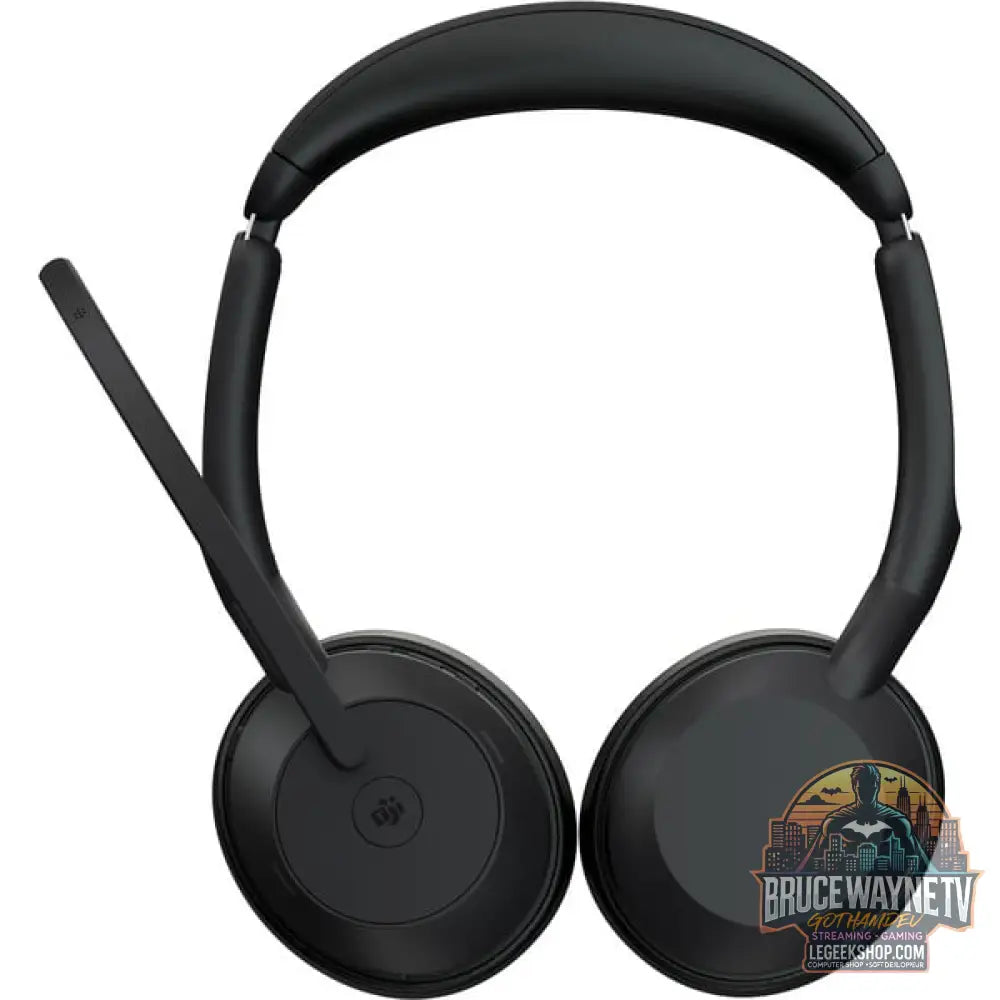 Jabra Evolve2 55, avec station de charge, Headset noir, Stereo, Microsoft Teams, USB-A, Link380a - Jabra - vue 4