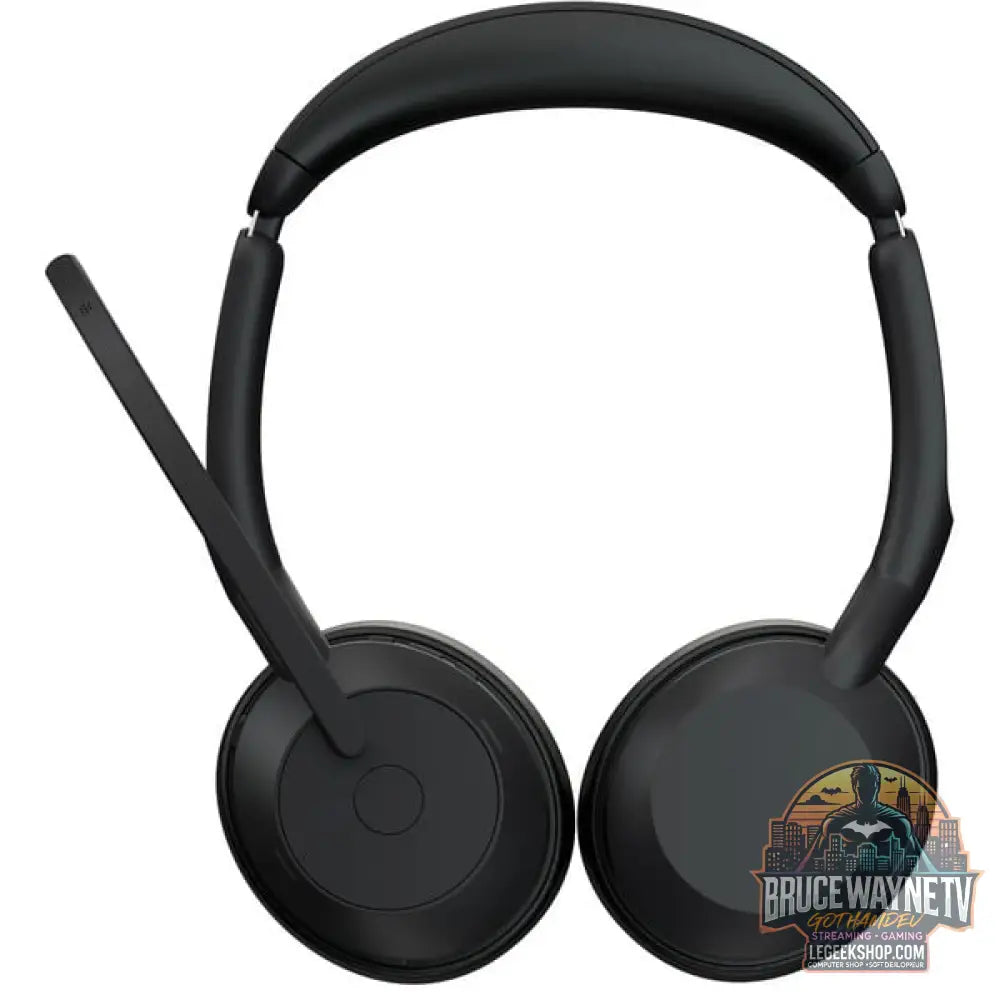 Jabra Evolve2 55, avec station de charge, Headset noir, Stereo, UC, USB-A, Link380a - Jabra - vue 4