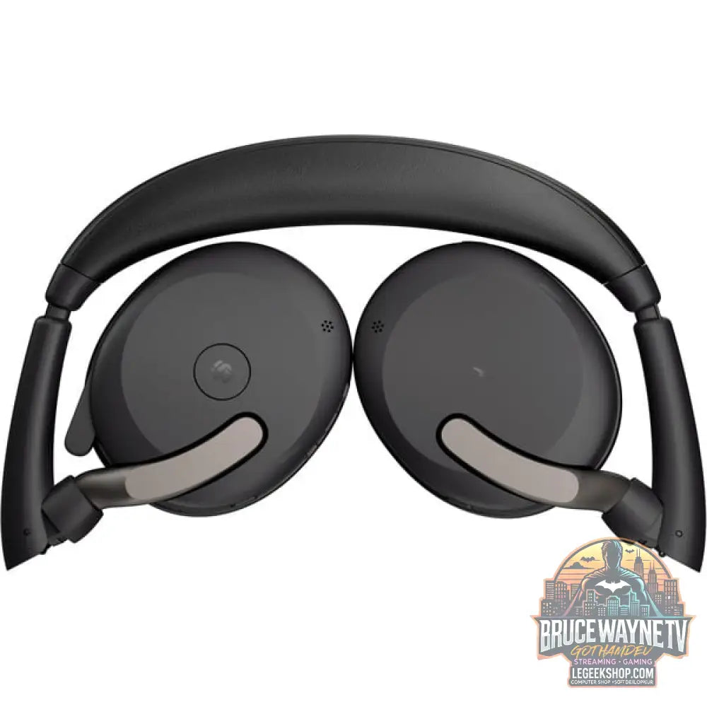Jabra Evolve2 65 Flex Duo, Headset noir, Stereo, Microsoft Teams, USB-A, Link380a - Jabra - vue 3