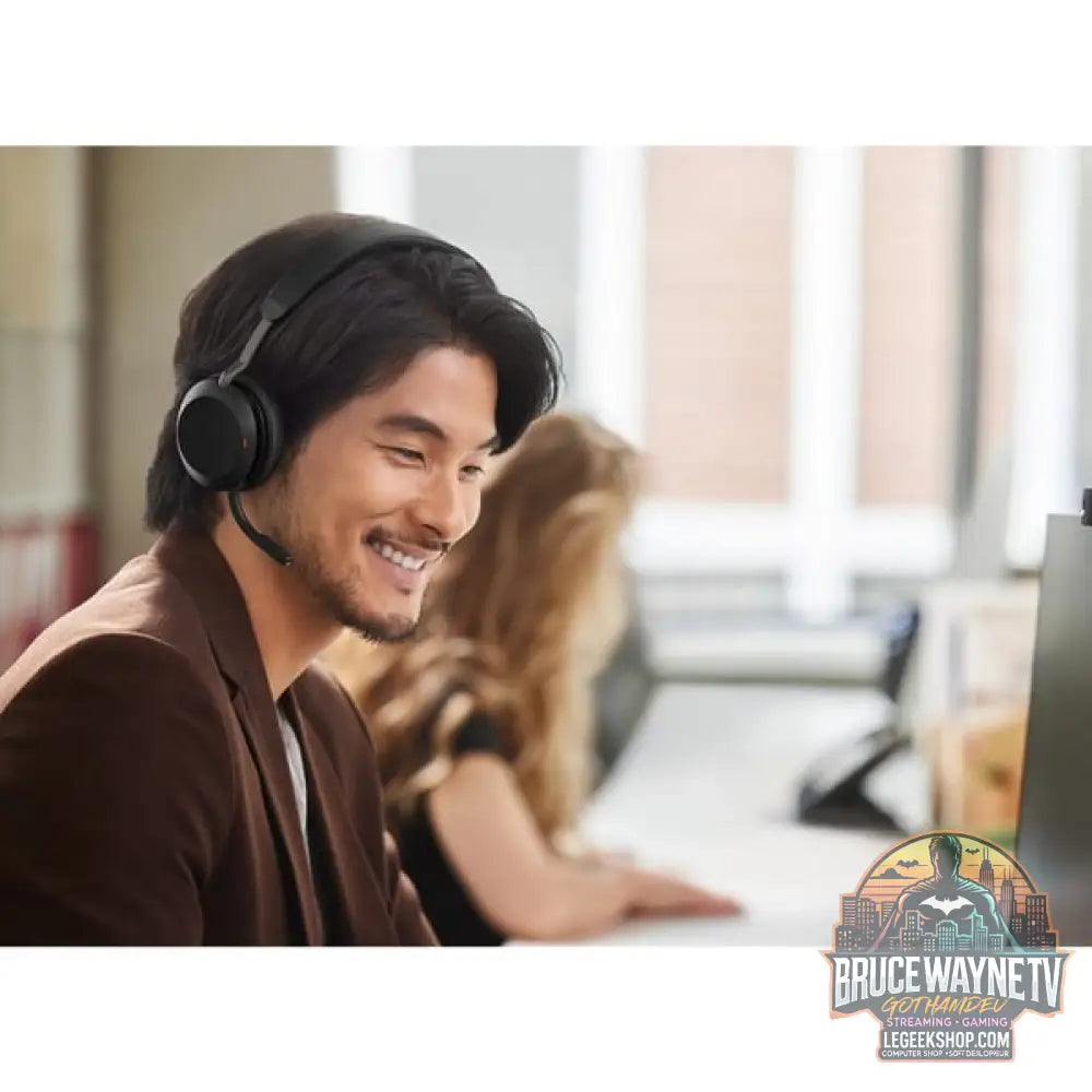 Jabra Evolve2 75, Headset noir, Link380a, MS - Jabra - vue 11