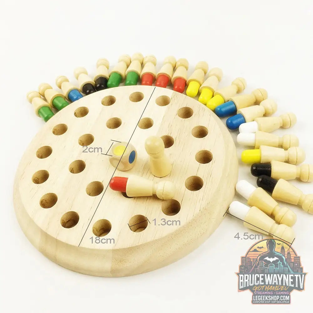 Jeu Mémoire Montessori Bois Bébé Couleurs Cognitif Éducatif - 2pcs - Jouets Bébé