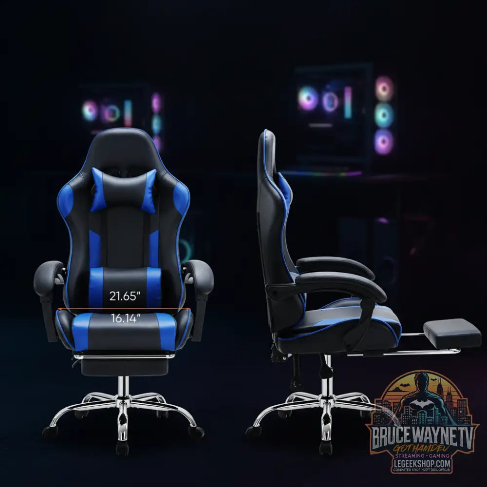 JHK chaise de jeu de course ergonomique… — vue détail 3 LeGeekShop