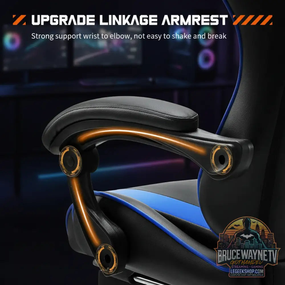 JHK chaise de jeu de course ergonomique… — vue détail 5 LeGeekShop