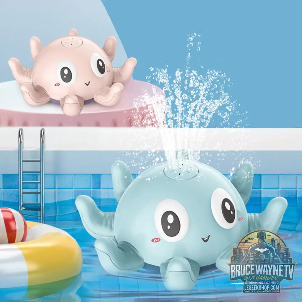 Jouet Bain Bébé Automatique Jet Eau Lumières Piscine Douche - Jouets Bébé