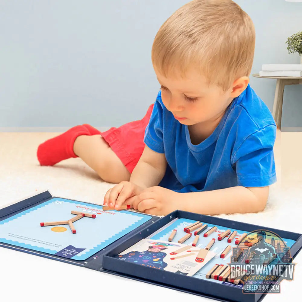 Jouet Éducatif Montessori Bois Réflexion Logique Enfant - A - Jouet Éducatif