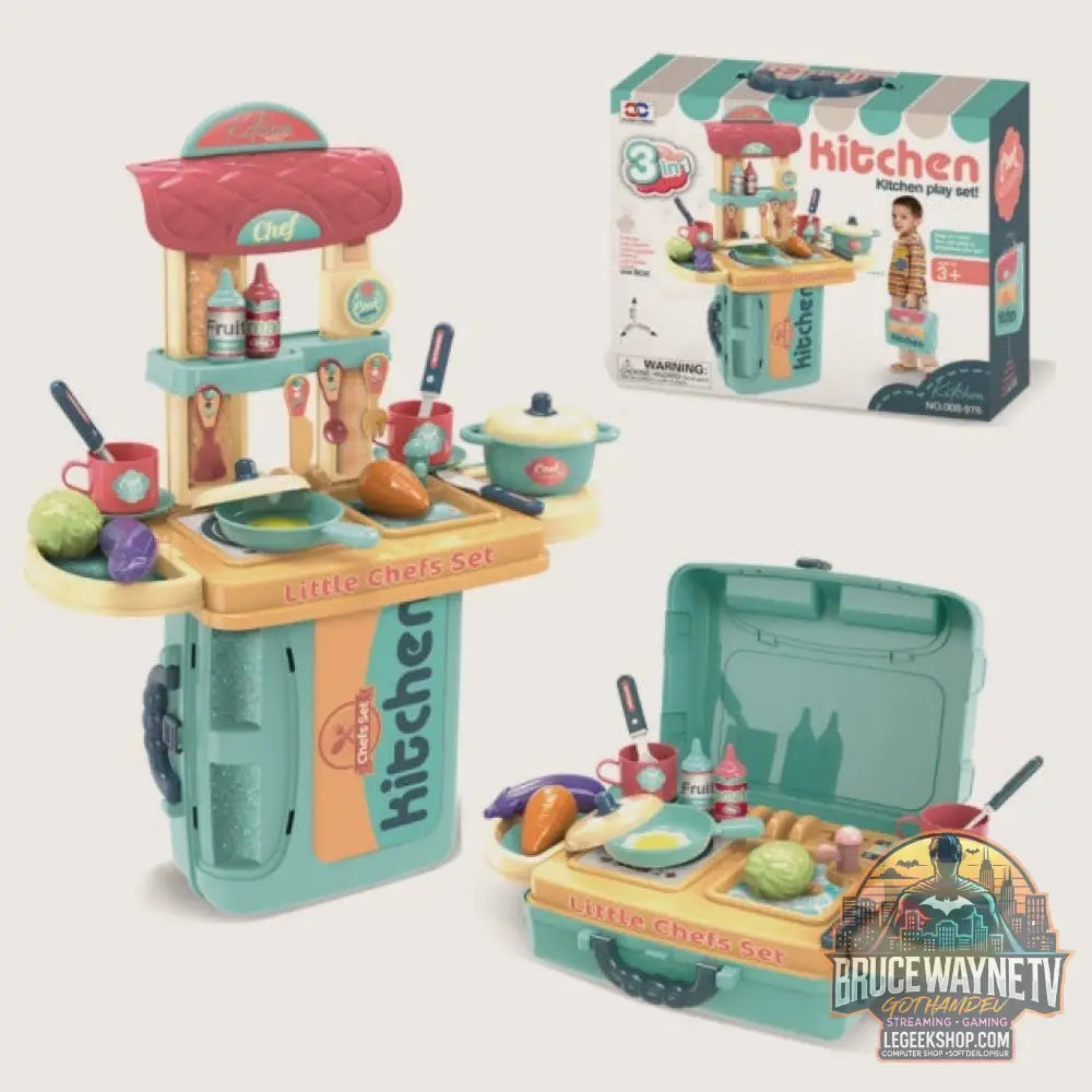 Jouet Enfant Docteur Maquillage Coiffeuse Accessoires Imitation - Kitchen green - Jouet Imitation