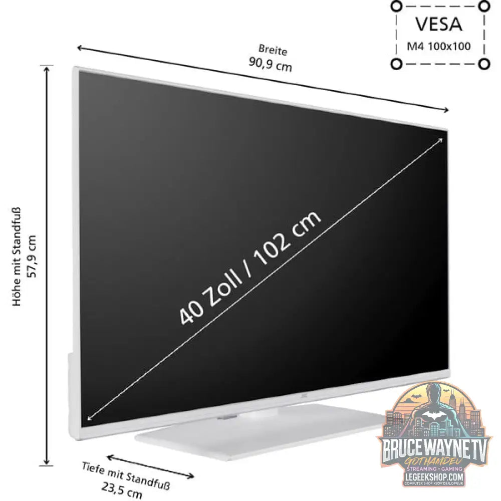 JVC LT-40VF5355W, LED-Fernseher - JVC - vue 3