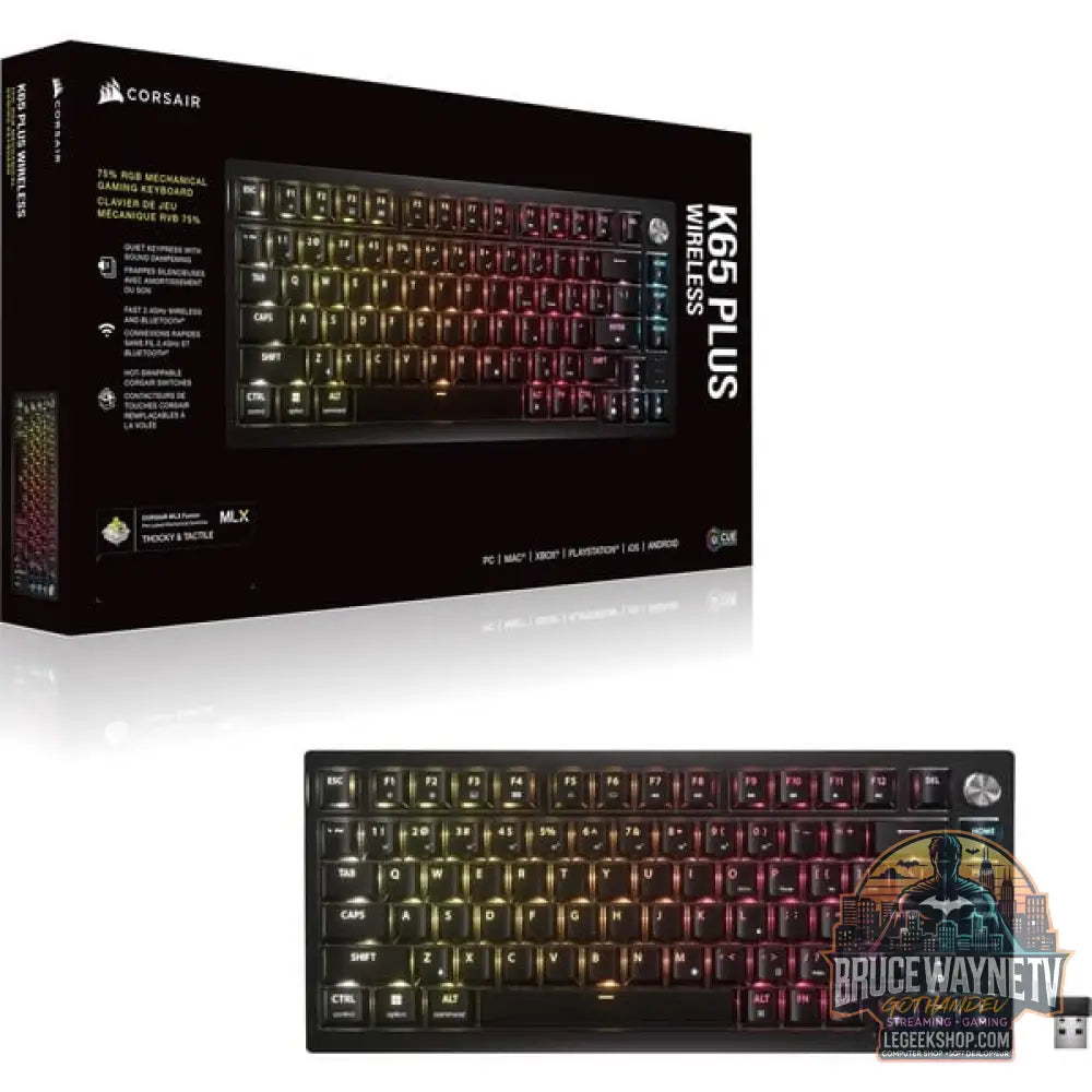 K65 PLUS WIRELESS - Corsair - vue 2