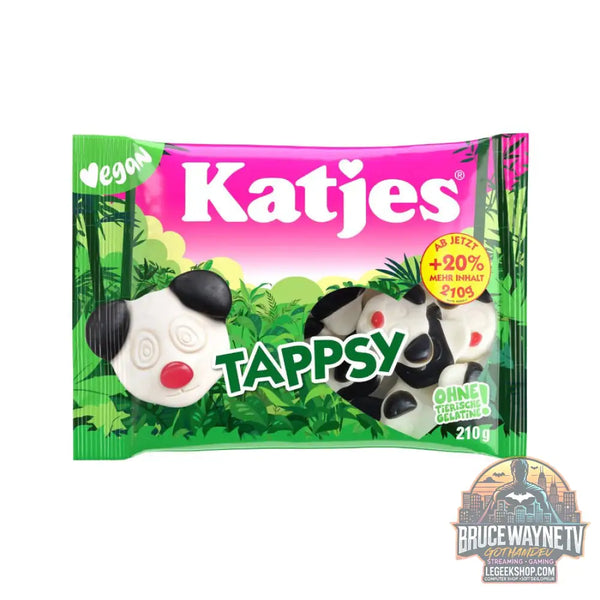 Katjes Tappsy bonbons gélifiés au goût de réglisse et de fruits de 210 g (Pack de 16) - Snacks & boissons importés