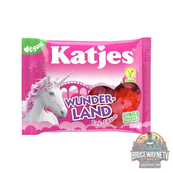 Katjes Wunder-land Pink-Edition bonbons gélifiés au goût de fruits de 210 g (Pack de 20) - Snacks & boissons importés