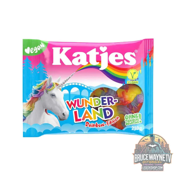 Katjes Wunder-land Rainbow-Edition bonbons gélifiés au goût de fruits de 210 g (Lot de 20) - Snacks & boissons importés
