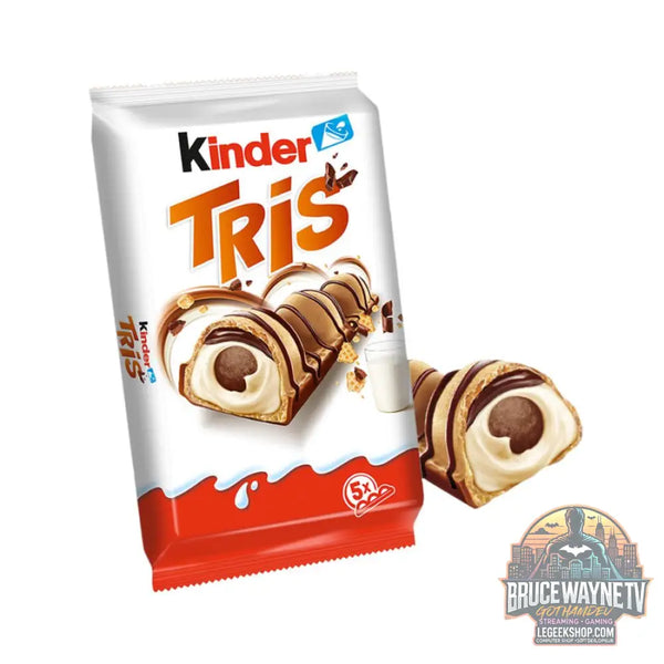 Kinder Tris paquet de 5 gaufrettes croustillantes avec crème au lait et nappage au chocolat de 100 g (pack de 14)