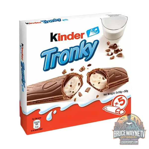 Kinder Tronky Milk & Biscuits gaufrette avec crème au lait et piéces de biscuit de 90g (Paquet de 20) - Snacks &