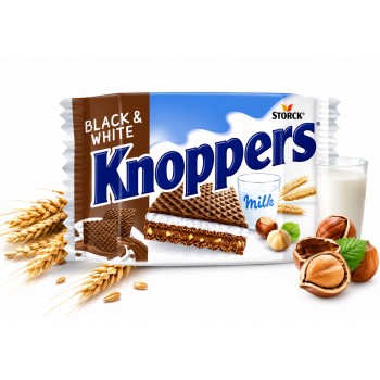 Knoppers crispy black waffle 25 Gr x 24