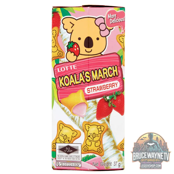 Koala’s March Biscuit à la fraise biscuits au goût de fraise de 37g (Pack de 6) - Snacks & boissons importés