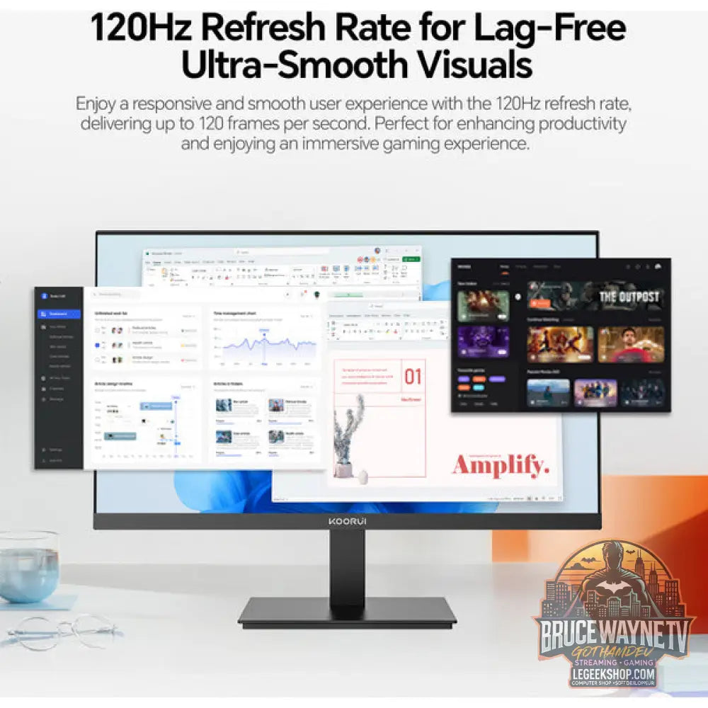 Koorui E2411H 23,8" Full HD IPS 120 Hz - Koorui - vue 12