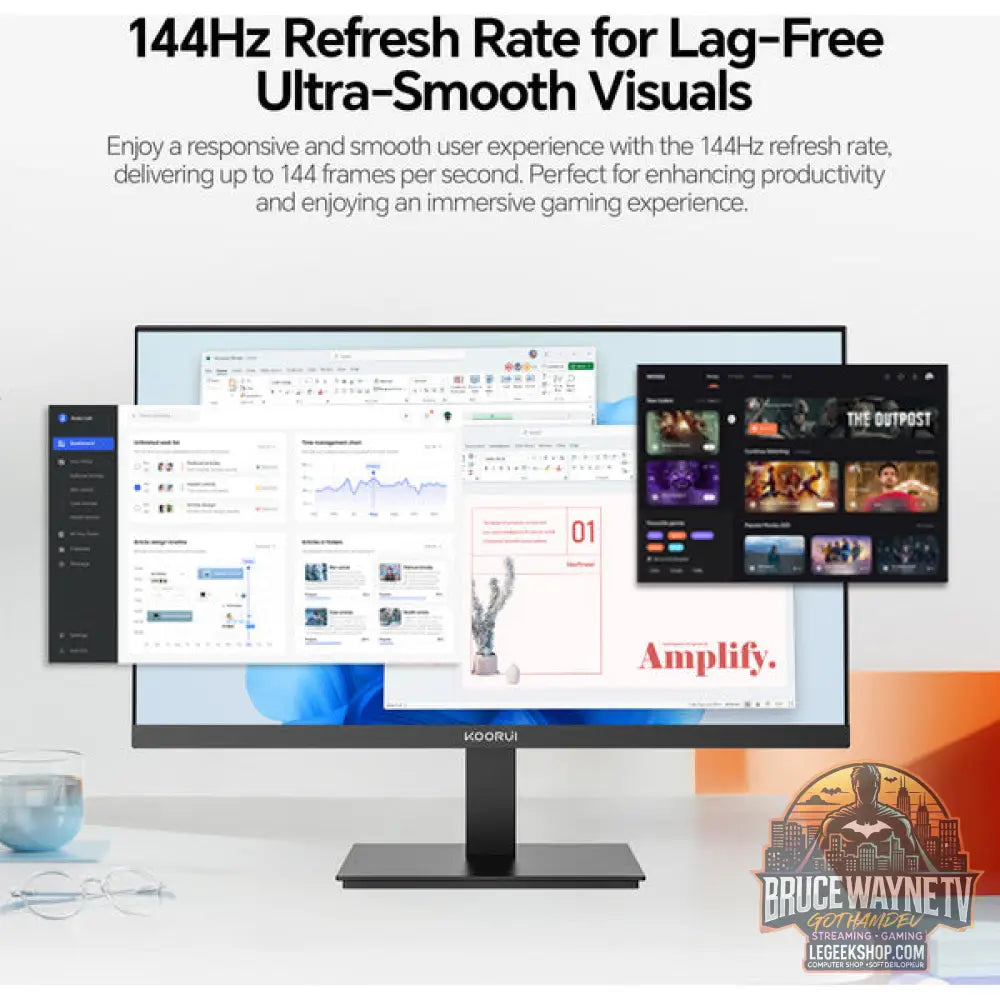 Koorui E2711K 27" Full HD IPS 144 Hz - Koorui - vue 12
