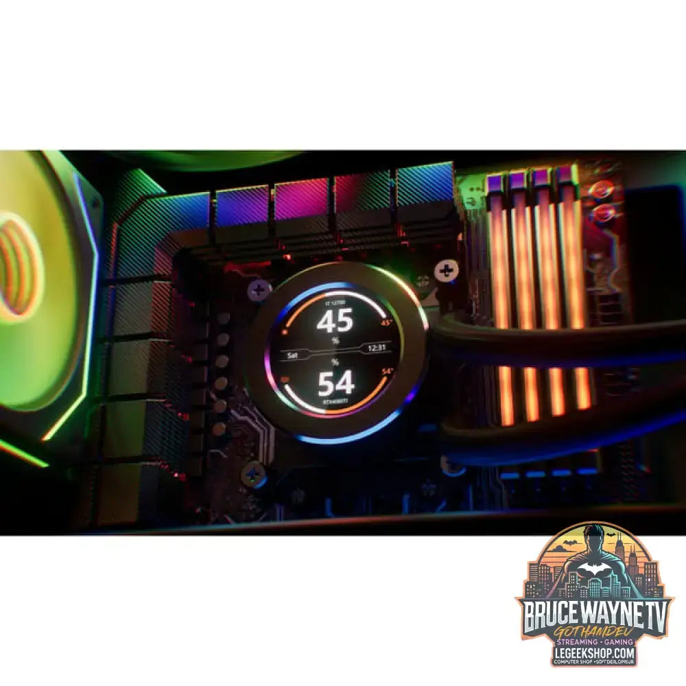 Krux HydroGlance 360 LCD, Wasserkühlung schwarz - Krux - vue 12