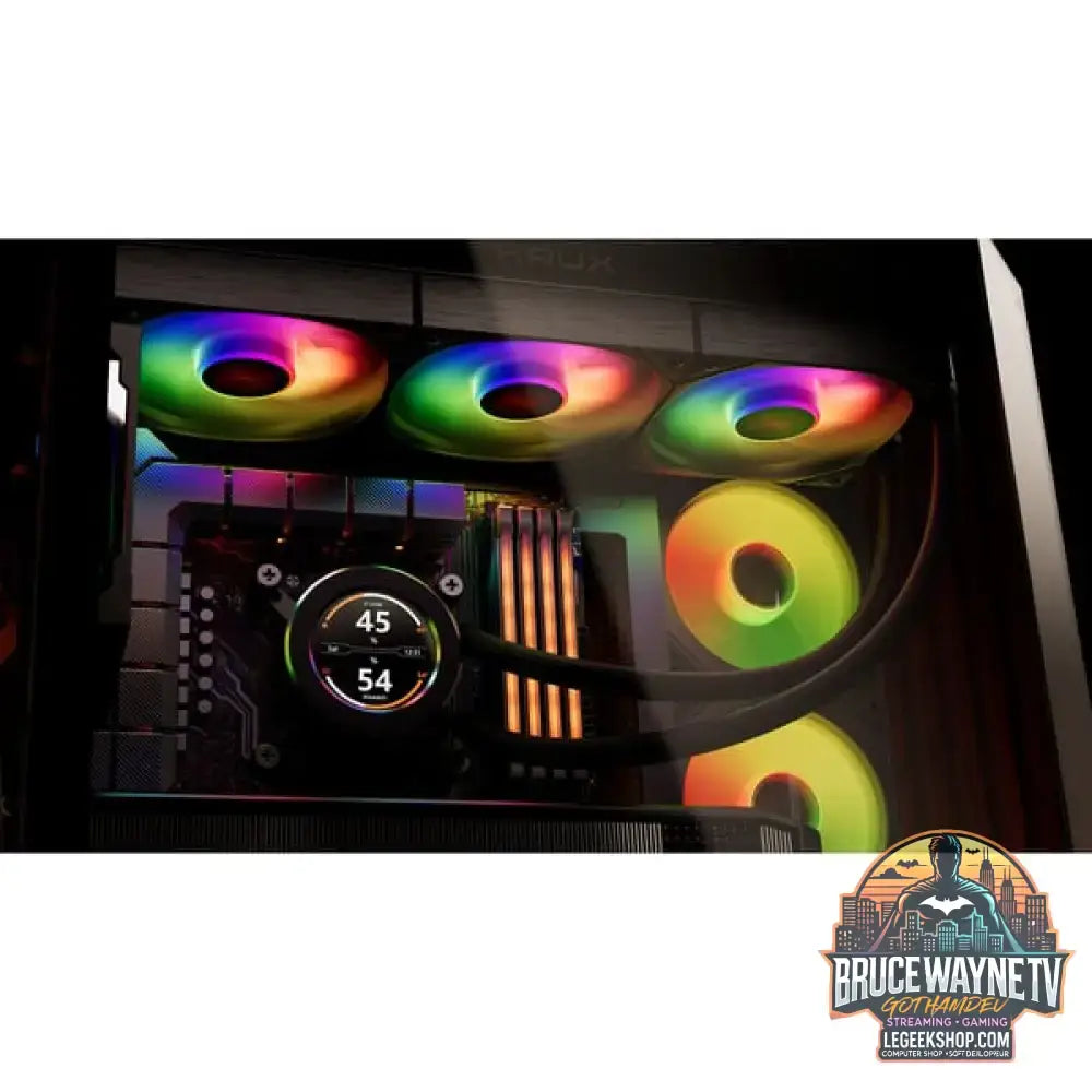 Krux HydroGlance 360 LCD, Wasserkühlung schwarz - Krux - vue 16