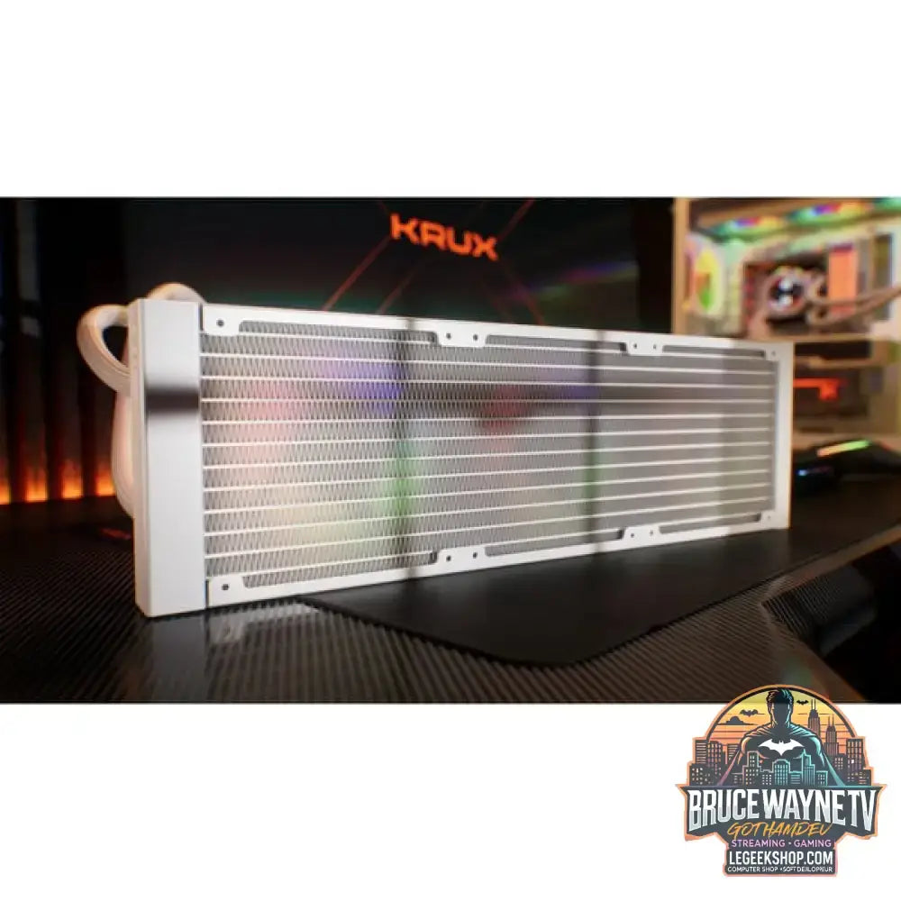 Krux HydroGlance 360 LCD White, Wasserkühlung weiß - Krux - vue 11
