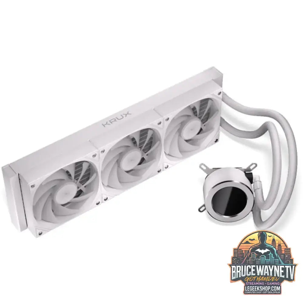 Krux HydroGlance 360 LCD White, Wasserkühlung weiß - Krux - vue 4
