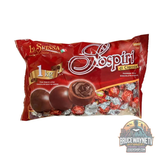 La Suissa Sospiri Cuore Morbido Lait pralines de chocolat au lait avec un cœur fondant (Paquet de 1kg) - Snacks &