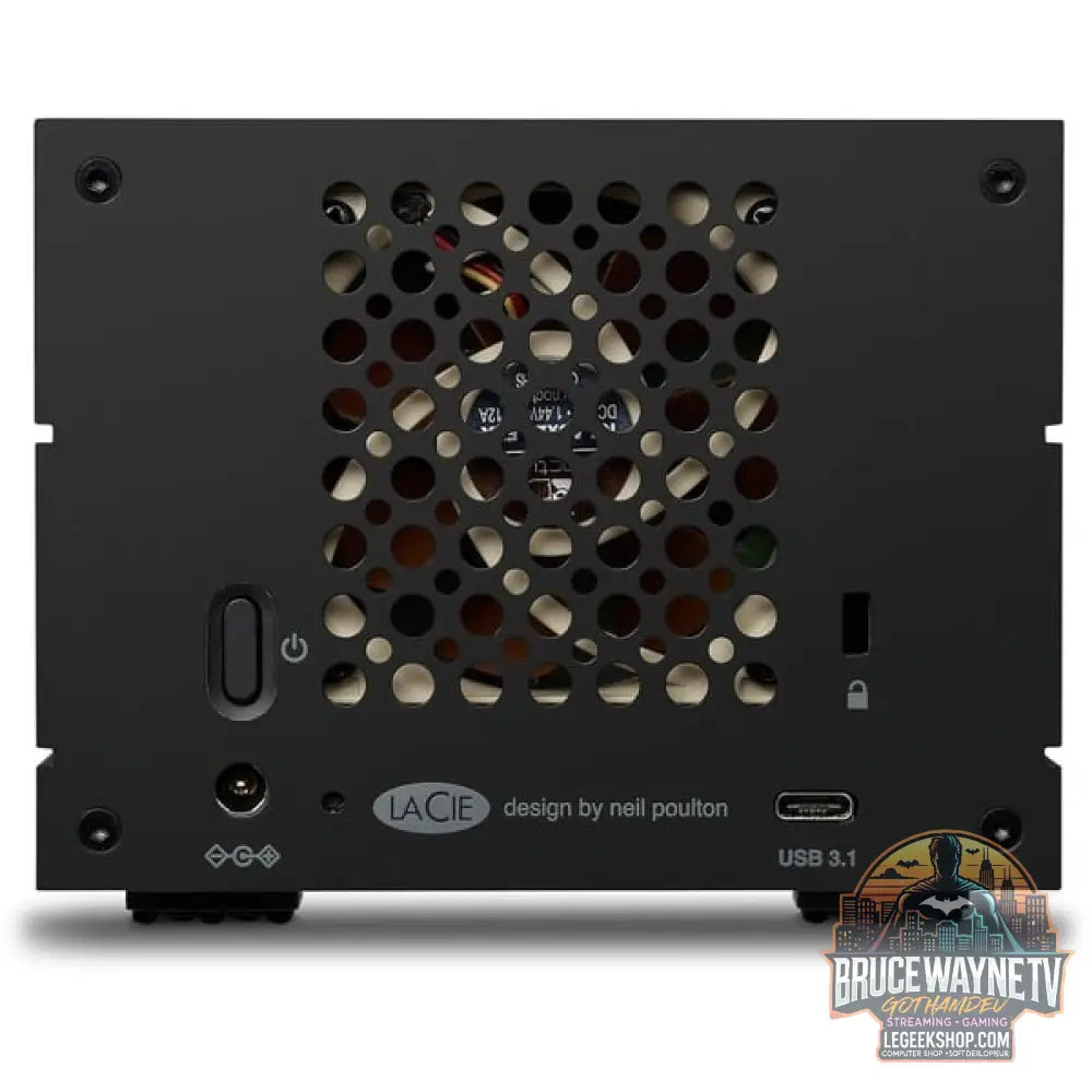 LaCie 2big RAID 40 TB, Externe Festplatte noir, USB-C 3.2 (10 Gbit/s) - LaCie - vue 4