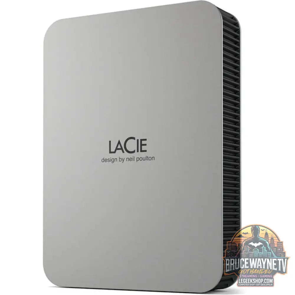 LaCie Mobile Drive Secure 2 TB, Externe Festplatte gris, USB-C 3.2 (5 Gbit/s) - LaCie - vue 3