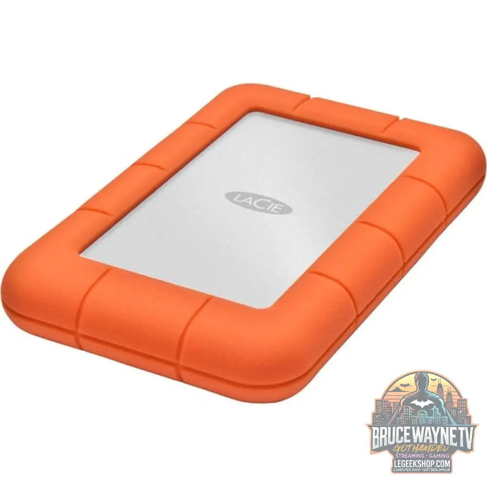 LaCie Rugged Mini 1 TB, Externe Festplatte argent/orange, Micro-USB-B 3.2 Gen 1 (5 Gbit/s) - LaCie - vue 3