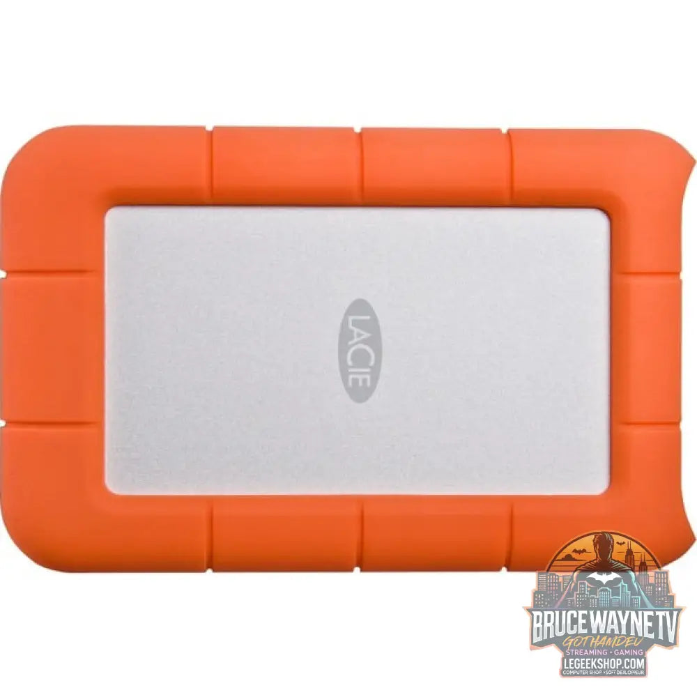 LaCie Rugged Mini 1 TB, Externe Festplatte argent/orange, Micro-USB-B 3.2 Gen 1 (5 Gbit/s) - LaCie - vue 4