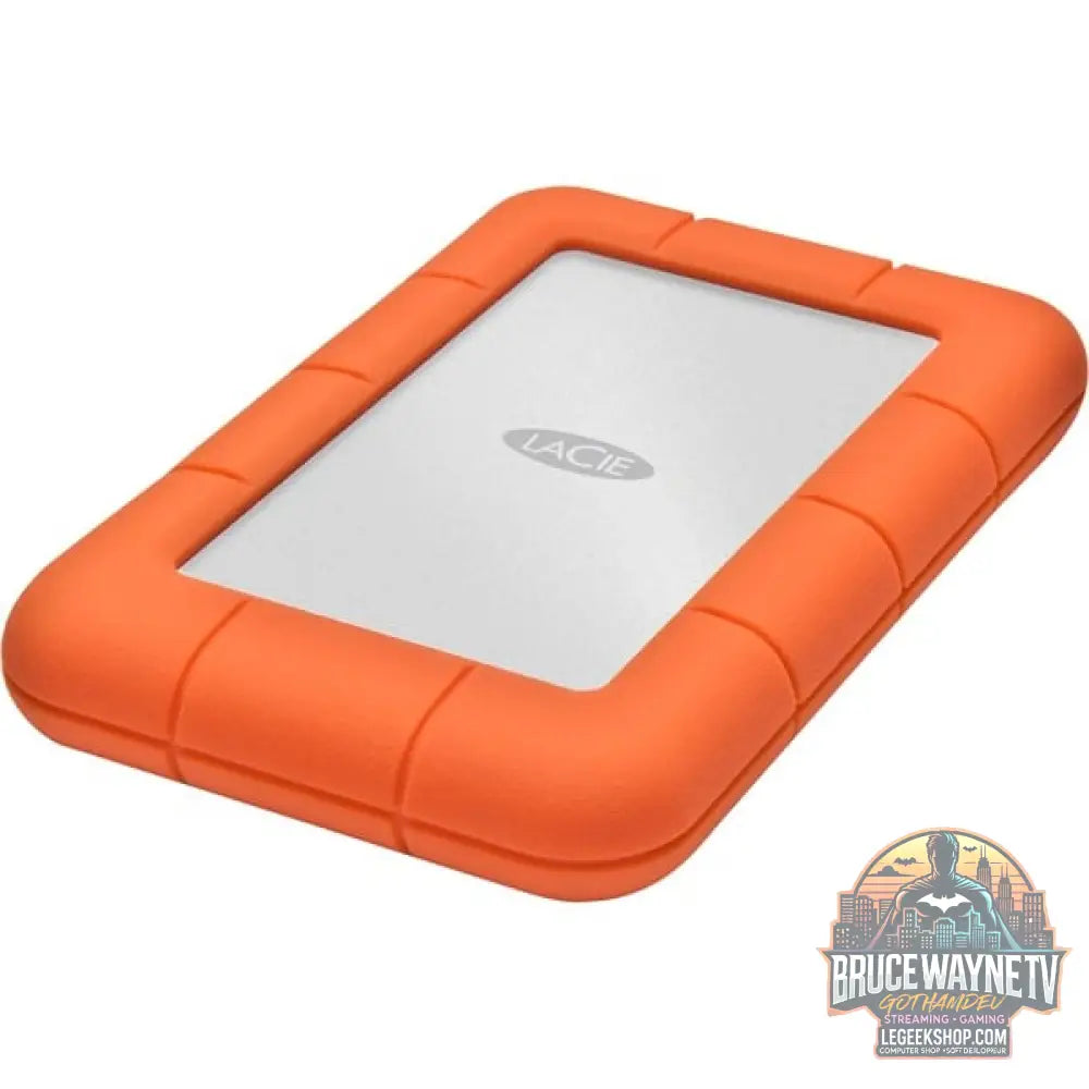 LaCie Rugged Mini 5 TB, Externe Festplatte argent/orange, Micro-USB-B 3.2 Gen 1 (5 Gbit/s) - LaCie - vue 4