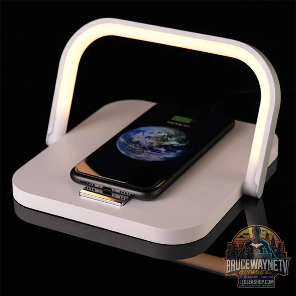 Lampe Bureau USB Chargeur Sans Fil Variateur Moderne - Lampe Bureau