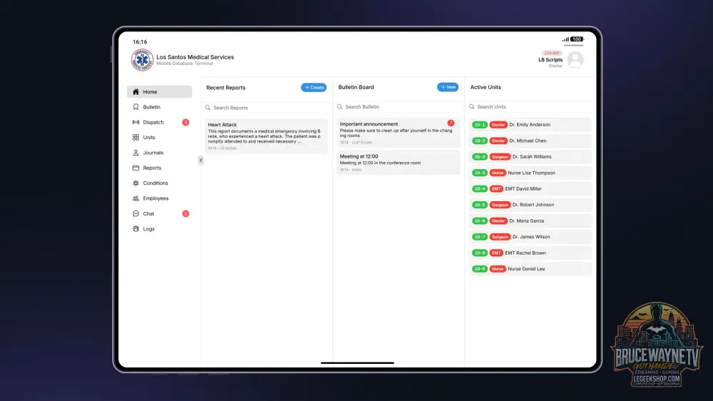 LB TABLET — Scripts & Ressources FiveM, vue 3, LeGeekShop
