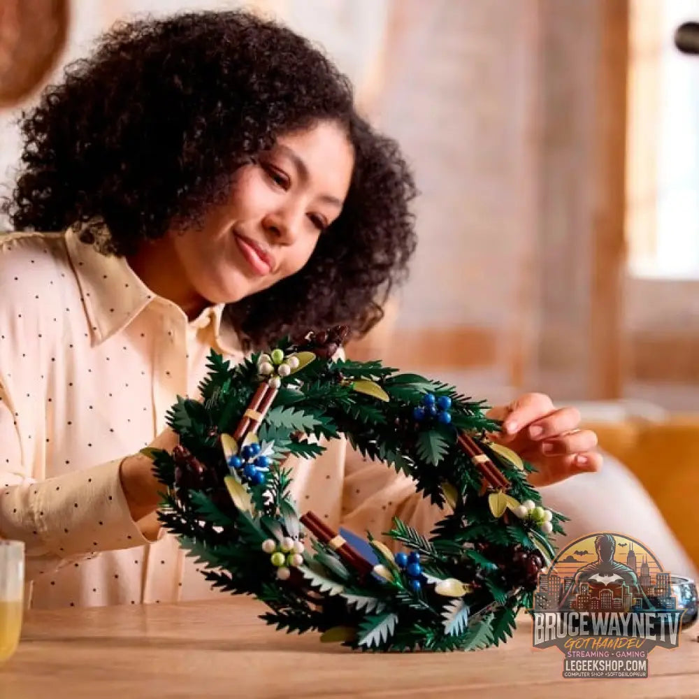 LEGO 10340 Icons Weihnachtskranz, jeu de construction - LEGO - vue 2