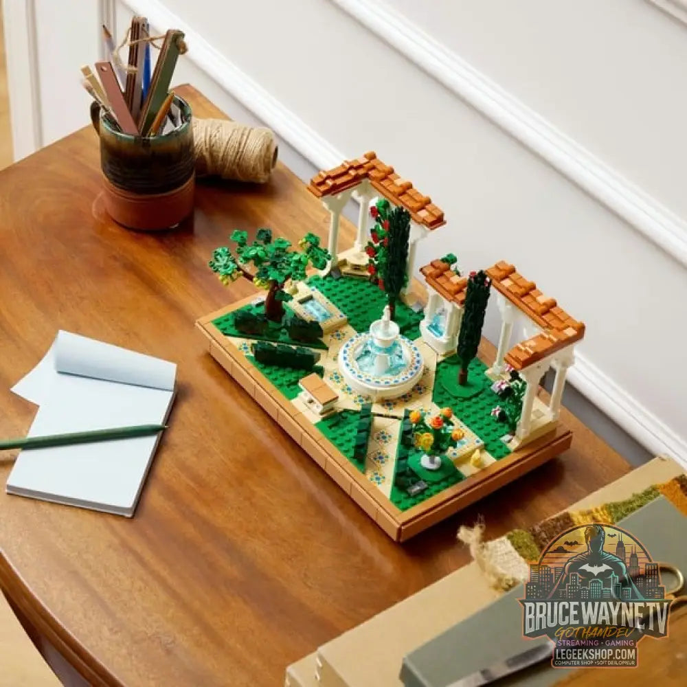 LEGO 10359 Icons Springbrunnengarten, jeu de construction - LEGO - vue 4
