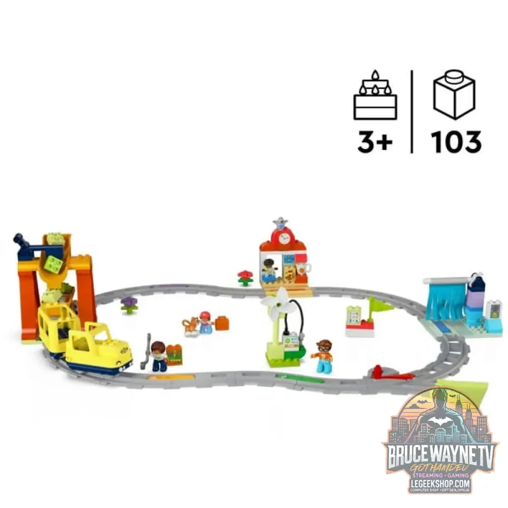 LEGO 10428 DUPLO Town Große interaktive Eisenbahn, jeu de construction - LEGO - vue 3